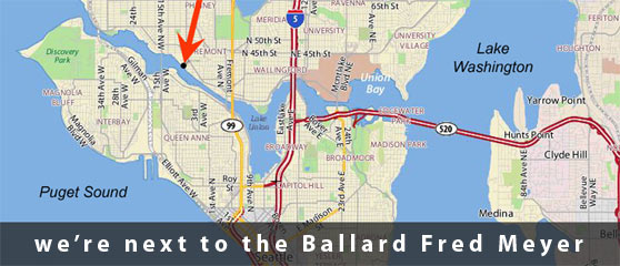 Location of Ferguson Terminal | we are next to the Ballard Fred Meyer